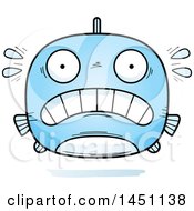 Poster, Art Print Of Cartoon Scared Fish Character Mascot