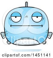 Poster, Art Print Of Cartoon Bored Fish Character Mascot