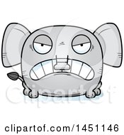 Clipart Graphic Of A Cartoon Mad Elephant Character Mascot Royalty Free Vector Illustration