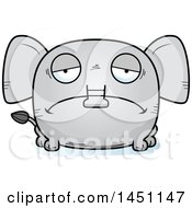 Poster, Art Print Of Cartoon Sad Elephant Character Mascot