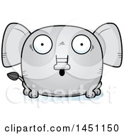 Poster, Art Print Of Cartoon Surprised Elephant Character Mascot