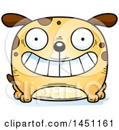 Clipart Graphic Of A Cartoon Grinning Dog Character Mascot Royalty Free Vector Illustration