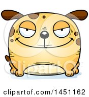 Clipart Graphic Of A Cartoon Evil Dog Character Mascot Royalty Free Vector Illustration