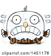 Clipart Graphic Of A Cartoon Scared Bald Eagle Character Mascot Royalty Free Vector Illustration