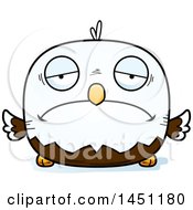 Clipart Graphic Of A Cartoon Sad Bald Eagle Character Mascot Royalty Free Vector Illustration