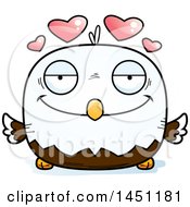 Clipart Graphic Of A Cartoon Loving Bald Eagle Character Mascot Royalty Free Vector Illustration