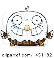 Clipart Graphic Of A Cartoon Grinning Bald Eagle Character Mascot Royalty Free Vector Illustration