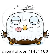 Clipart Graphic Of A Cartoon Drunk Bald Eagle Character Mascot Royalty Free Vector Illustration