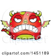 Poster, Art Print Of Cartoon Mad Dragon Character Mascot