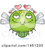 Clipart Graphic Of A Cartoon Loving Dragonfly Character Mascot Royalty Free Vector Illustration