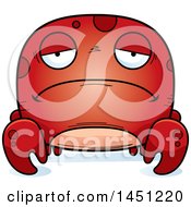 Poster, Art Print Of Cartoon Sad Crab Character Mascot