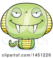 Clipart Graphic Of A Cartoon Evil Cobra Snake Character Mascot Royalty Free Vector Illustration