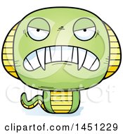 Clipart Graphic Of A Cartoon Mad Cobra Snake Character Mascot Royalty Free Vector Illustration by Cory Thoman
