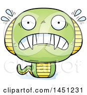 Clipart Graphic Of A Cartoon Scared Cobra Snake Character Mascot Royalty Free Vector Illustration by Cory Thoman