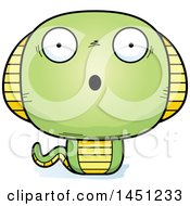 Clipart Graphic Of A Cartoon Surprised Cobra Snake Character Mascot Royalty Free Vector Illustration