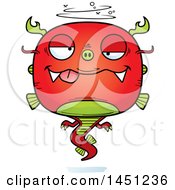 Clipart Graphic Of A Cartoon Drunk Chinese Dragon Character Mascot Royalty Free Vector Illustration