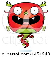 Poster, Art Print Of Cartoon Happy Chinese Dragon Character Mascot
