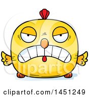 Clipart Graphic Of A Cartoon Mad Chick Character Mascot Royalty Free Vector Illustration
