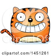 Poster, Art Print Of Cartoon Grinning Tabby Cat Character Mascot