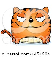 Cartoon Evil Tabby Cat Character Mascot