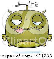 Poster, Art Print Of Cartoon Drunk Catfish Character Mascot