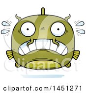 Poster, Art Print Of Cartoon Scared Catfish Character Mascot