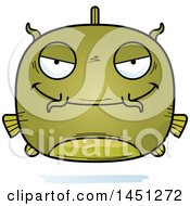 Clipart Graphic Of A Cartoon Sly Catfish Character Mascot Royalty Free Vector Illustration