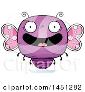 Clipart Graphic Of A Cartoon Happy Butterfly Character Mascot Royalty Free Vector Illustration
