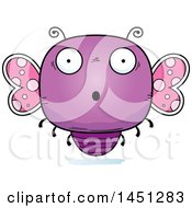 Poster, Art Print Of Cartoon Surprised Butterfly Character Mascot
