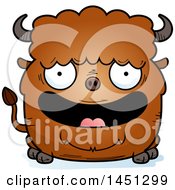 Poster, Art Print Of Cartoon Happy Buffalo Character Mascot