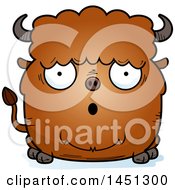 Poster, Art Print Of Cartoon Surprised Buffalo Character Mascot