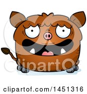 Poster, Art Print Of Cartoon Happy Boar Character Mascot
