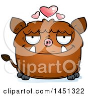 Poster, Art Print Of Cartoon Loving Boar Character Mascot