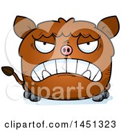 Poster, Art Print Of Cartoon Mad Boar Character Mascot
