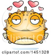 Poster, Art Print Of Cartoon Loving Blowfish Character Mascot