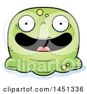 Clipart Graphic Of A Cartoon Happy Blob Character Mascot Royalty Free Vector Illustration