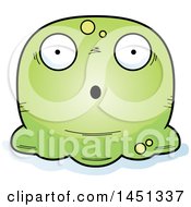 Clipart Graphic Of A Cartoon Surprised Blob Character Mascot Royalty Free Vector Illustration