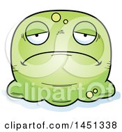Cartoon Sad Blob Character Mascot