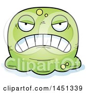 Clipart Graphic Of A Cartoon Mad Blob Character Mascot Royalty Free Vector Illustration by Cory Thoman