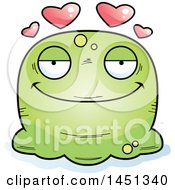 Clipart Graphic Of A Cartoon Loving Blob Character Mascot Royalty Free Vector Illustration