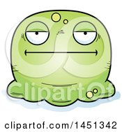 Clipart Graphic Of A Cartoon Bored Blob Character Mascot Royalty Free Vector Illustration