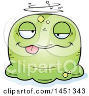 Cartoon Drunk Blob Character Mascot