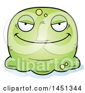 Clipart Graphic Of A Cartoon Evil Blob Character Mascot Royalty Free Vector Illustration