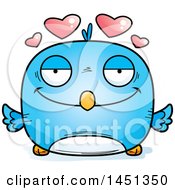 Poster, Art Print Of Cartoon Loving Blue Bird Character Mascot