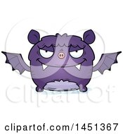 Poster, Art Print Of Cartoon Evil Flying Bat Character Mascot