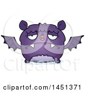 Poster, Art Print Of Cartoon Sad Flying Bat Character Mascot