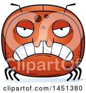 Clipart Graphic Of A Cartoon Mad Ant Character Mascot Royalty Free Vector Illustration
