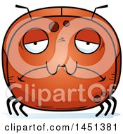 Clipart Graphic Of A Cartoon Sad Ant Character Mascot Royalty Free Vector Illustration