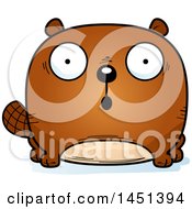 Poster, Art Print Of Cartoon Surprised Beaver Character Mascot