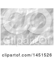Clipart Graphic Of A Grayscale Wrinkle Background Texture Royalty Free Vector Illustration